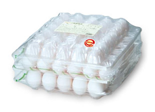 シュリンク包装卵　シュリンク包装のイメージ